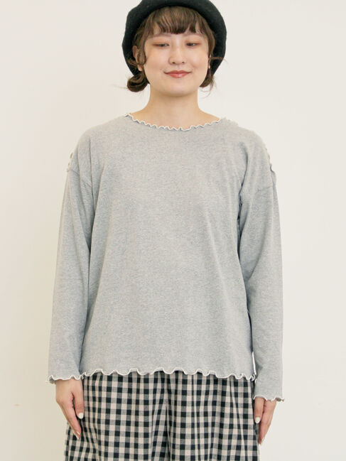 Samansa Mos2「[CYCLO]配色メロークルーネックカットソー」|Tシャツ・カットソー|