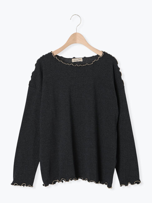 Samansa Mos2「[CYCLO]配色メロークルーネックカットソー」|Tシャツ・カットソー|