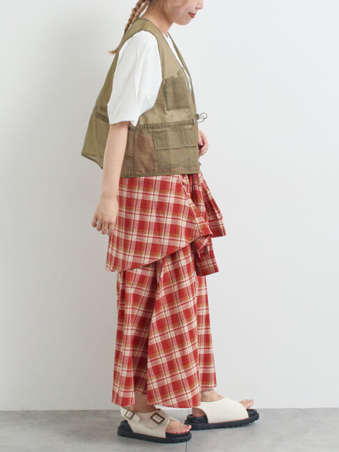 SM2「シャツ巻き風チェックスカート」|スカート|