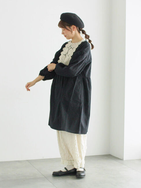 Samansa Mos2「【WEB限定】胸元レース貼りチュニック」|シャツ・ブラウス|