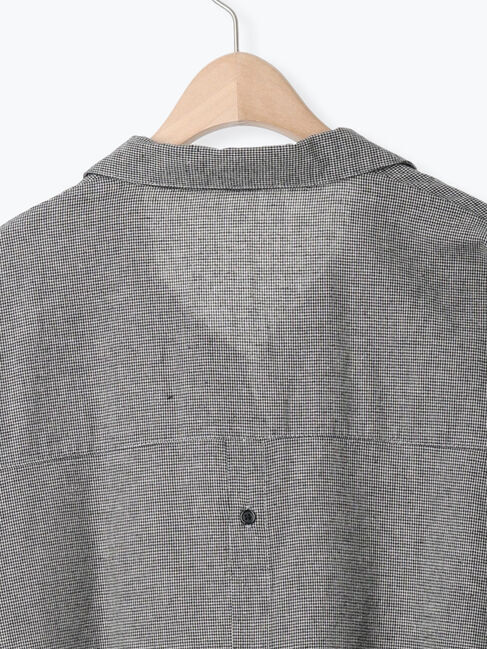 Samansa Mos2「後ろ釦スキッパーチュニック」|シャツ・ブラウス|