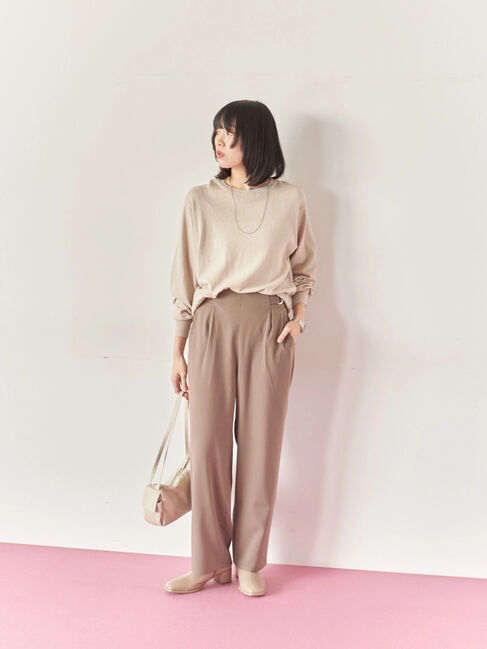 Samansa Mos2 blue「マルチスタイル前後2wayクルーネックカーディガン」|カーディガン|