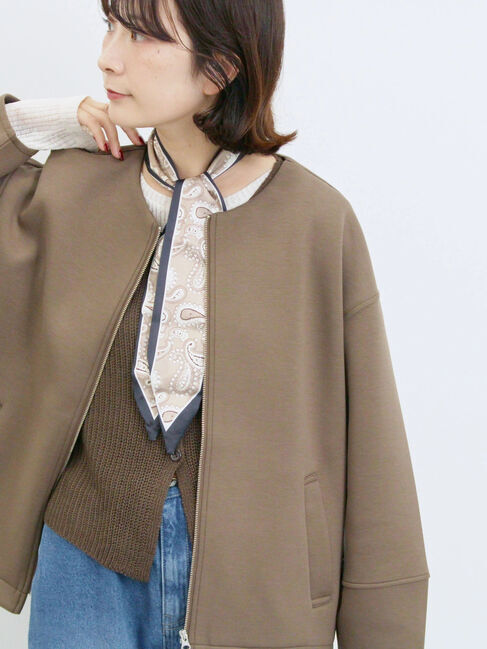 Samansa Mos2 blue「バンダナ付きニットベスト」|ニット・セーター|