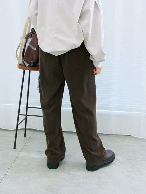 Samansa Mos2 blue「カットコールストレートパンツ」|その他|