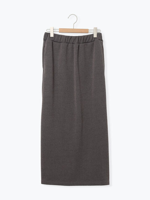 Samansa Mos2 blue「カットリブナロースカート」|スカート|