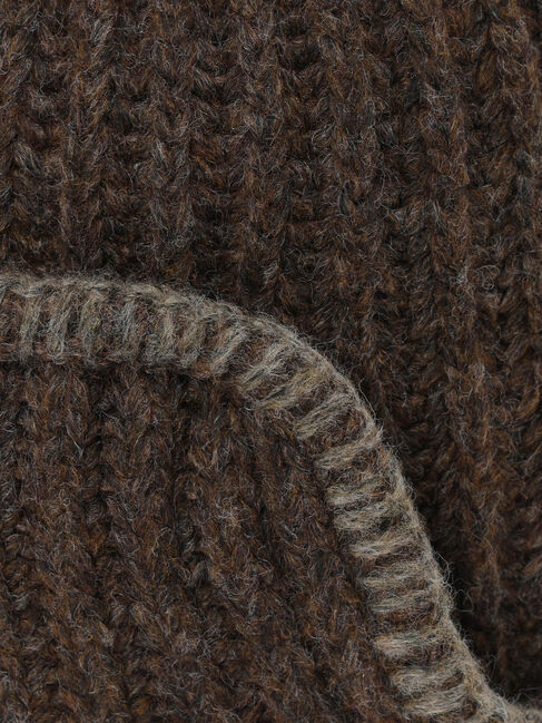 Samansa Mos2「配色ステッチニットフライトキャップ」|その他|