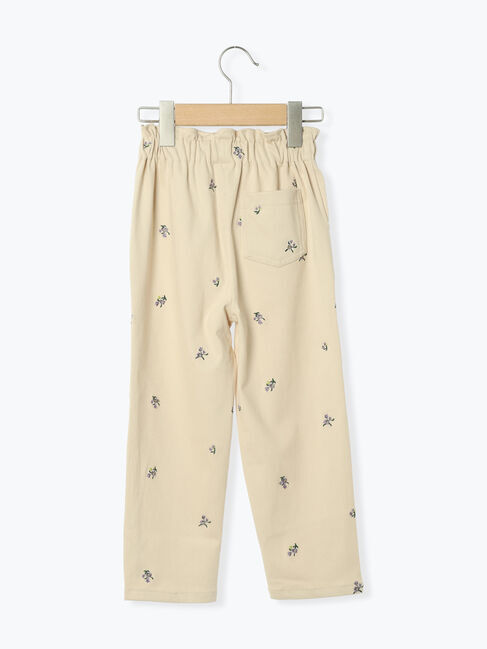 Samansa Mos2 Lagom「小花刺繍カットツイルパンツ」|その他|