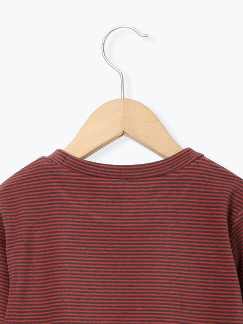 Samansa Mos2 Lagom「スムースボーダーロンT」|Tシャツ・カットソー|