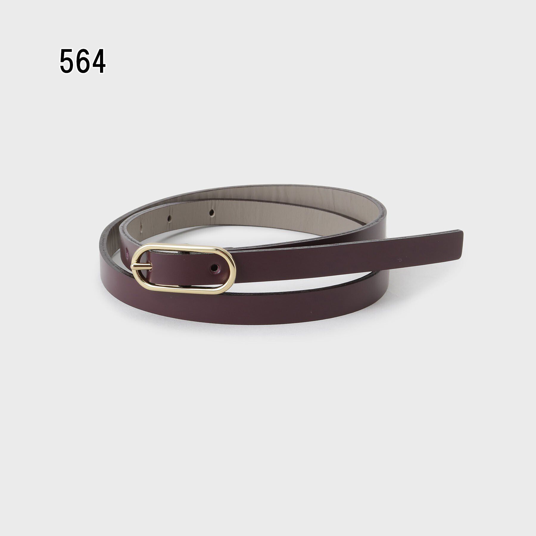 UNTITLED「【本革/Sサイズ/リバーシブル】オーバルベルト」|ベルト|