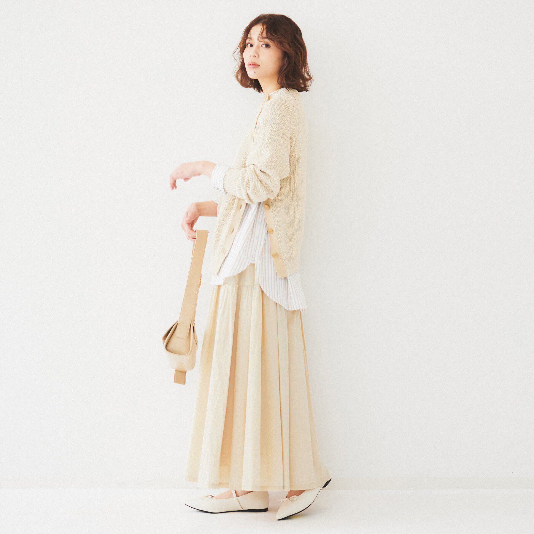 UNTITLED「ライトコットン ティアードスカート」|スカート|