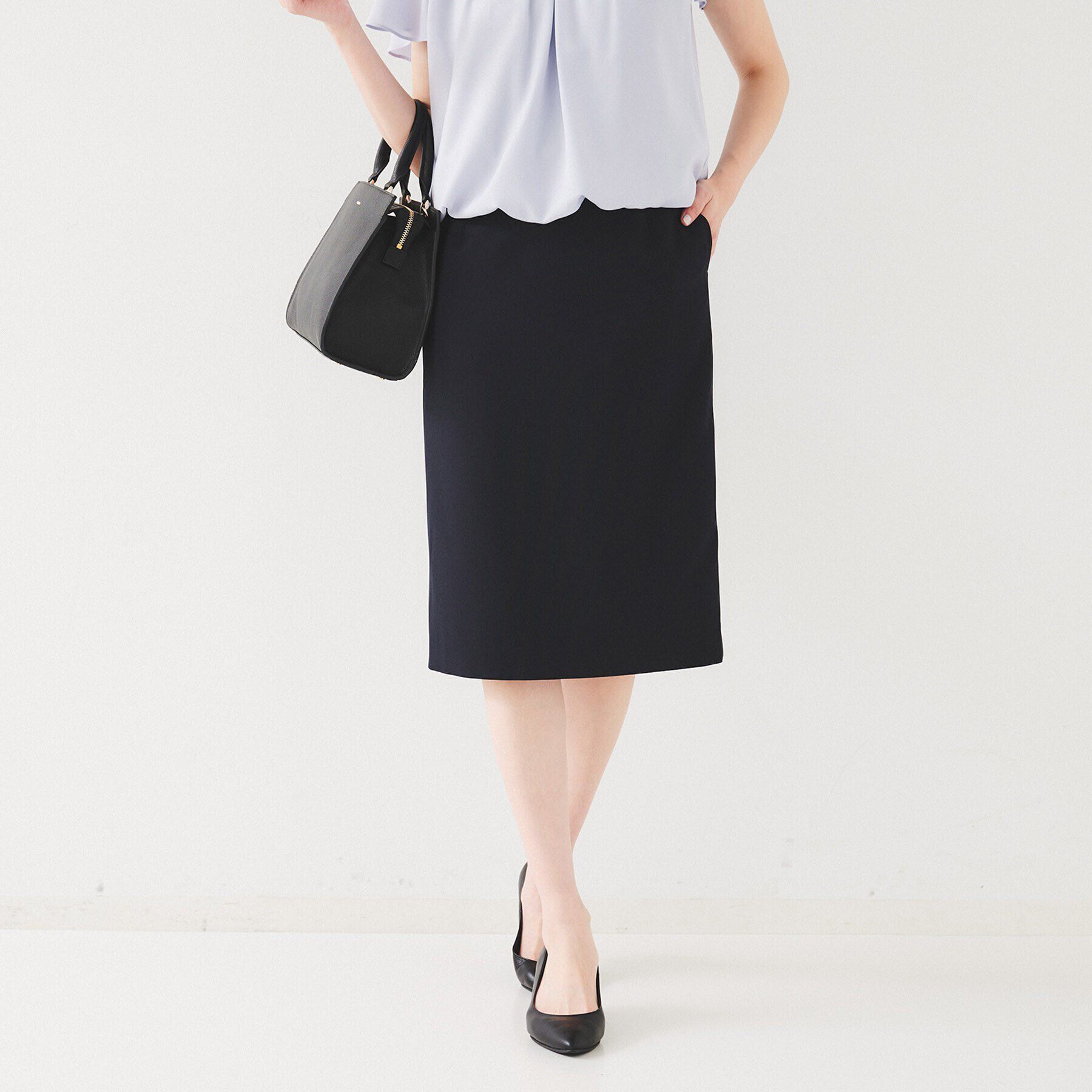 UNTITLED「【セットアップ可能】リネンライク タイトスカート」|スカート|