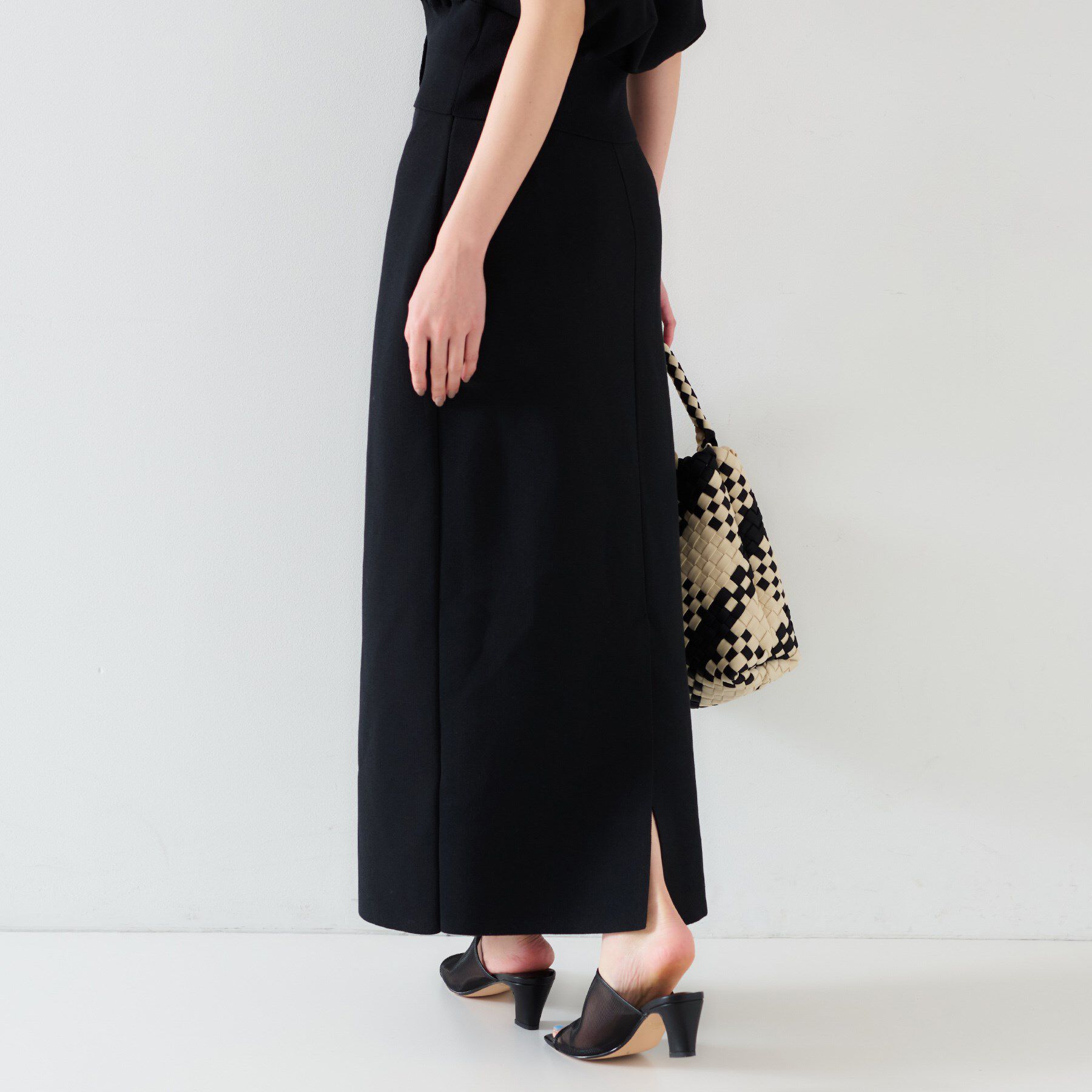 UNTITLED「【セットアップ可能】ペンシルニットスカート」|スカート|