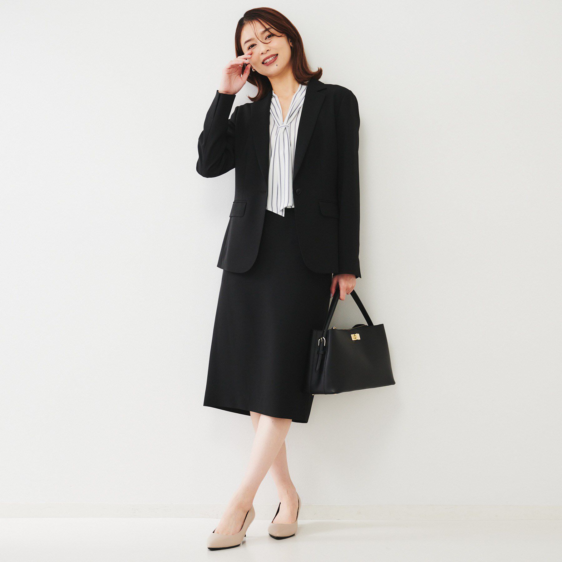 UNTITLED「【通勤スーツ】ライトウェイト タイトスカート」|スカート|