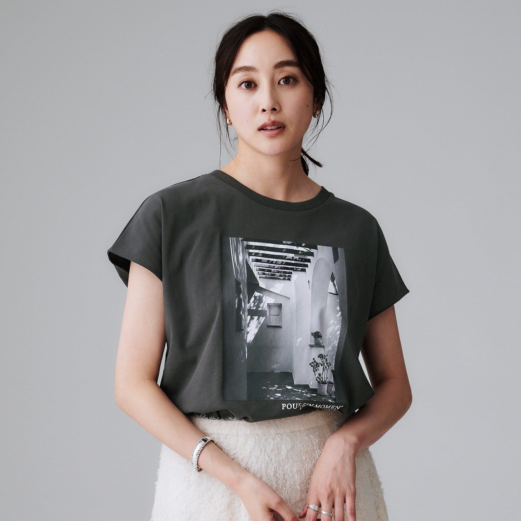 UNTITLED「【コットン100/プリントロゴ】フォトTシャツ」|Tシャツ・カットソー|