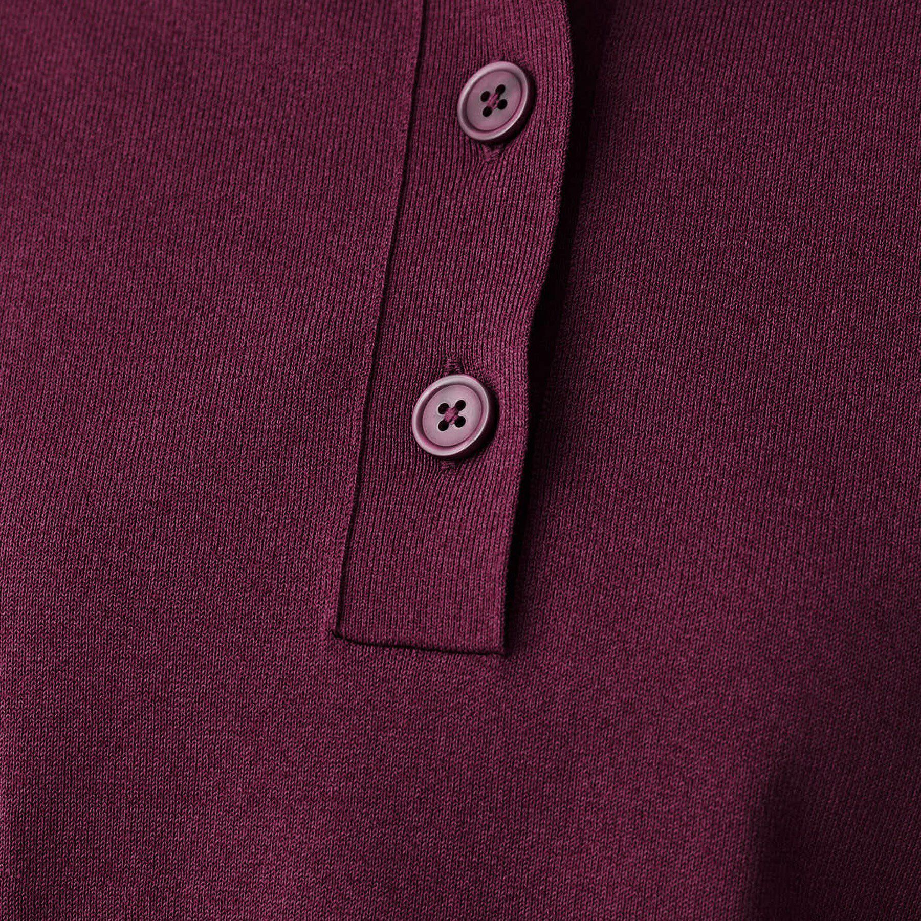 UNTITLED「【トレンド/きれいめ】5分袖ポロニット」|ニット・セーター|