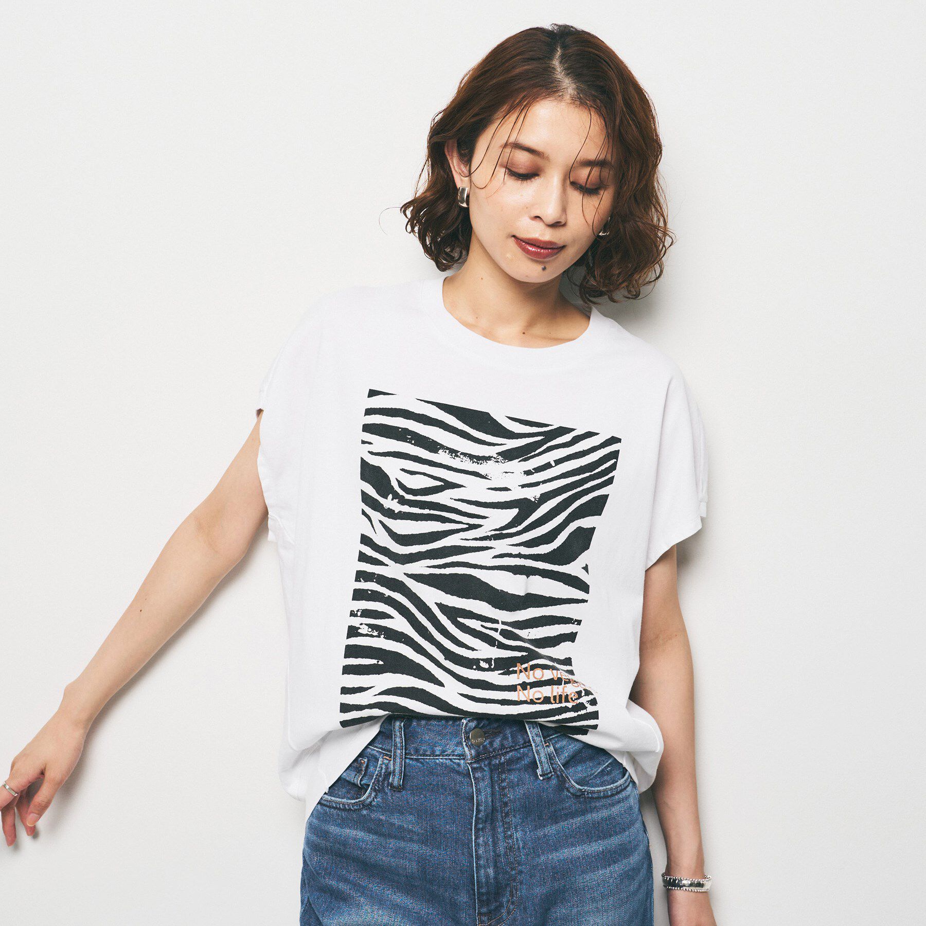 UNTITLED「【Munich】ゼブラプリントプルオーバー」|Tシャツ・カットソー|