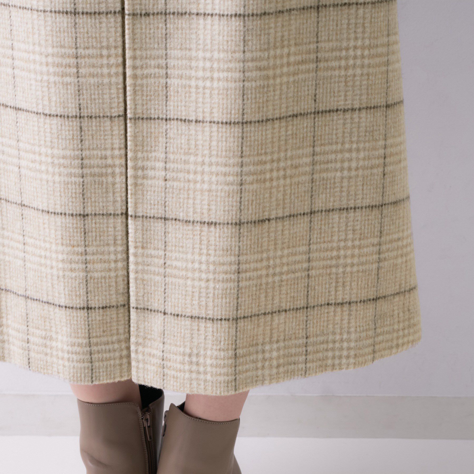 UNTITLED「【ふんわり/タイト見え】グレンチェックスカート」|スカート|