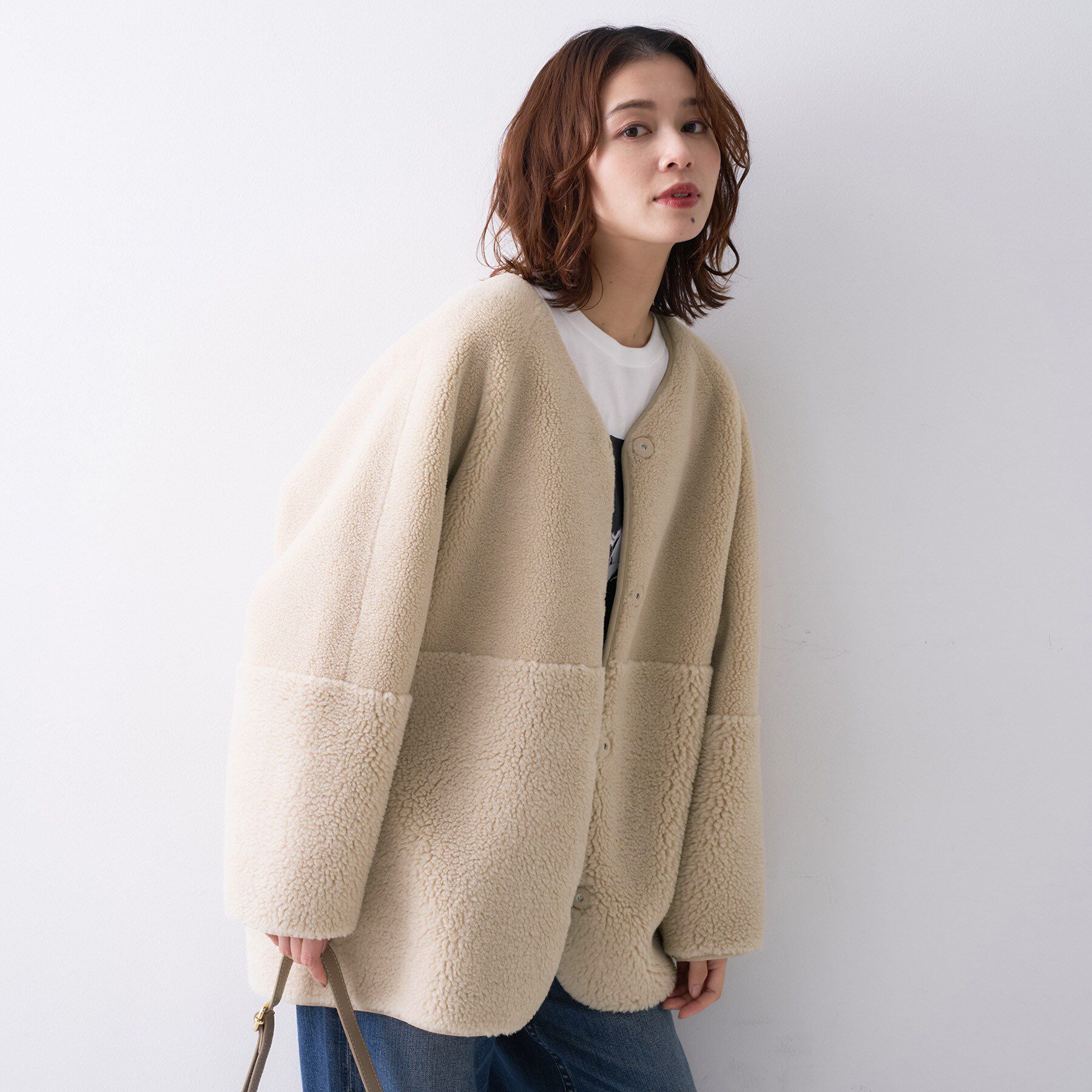 UNTITLED「【Munich】リバーシブルコート」|ノーカラーコート|