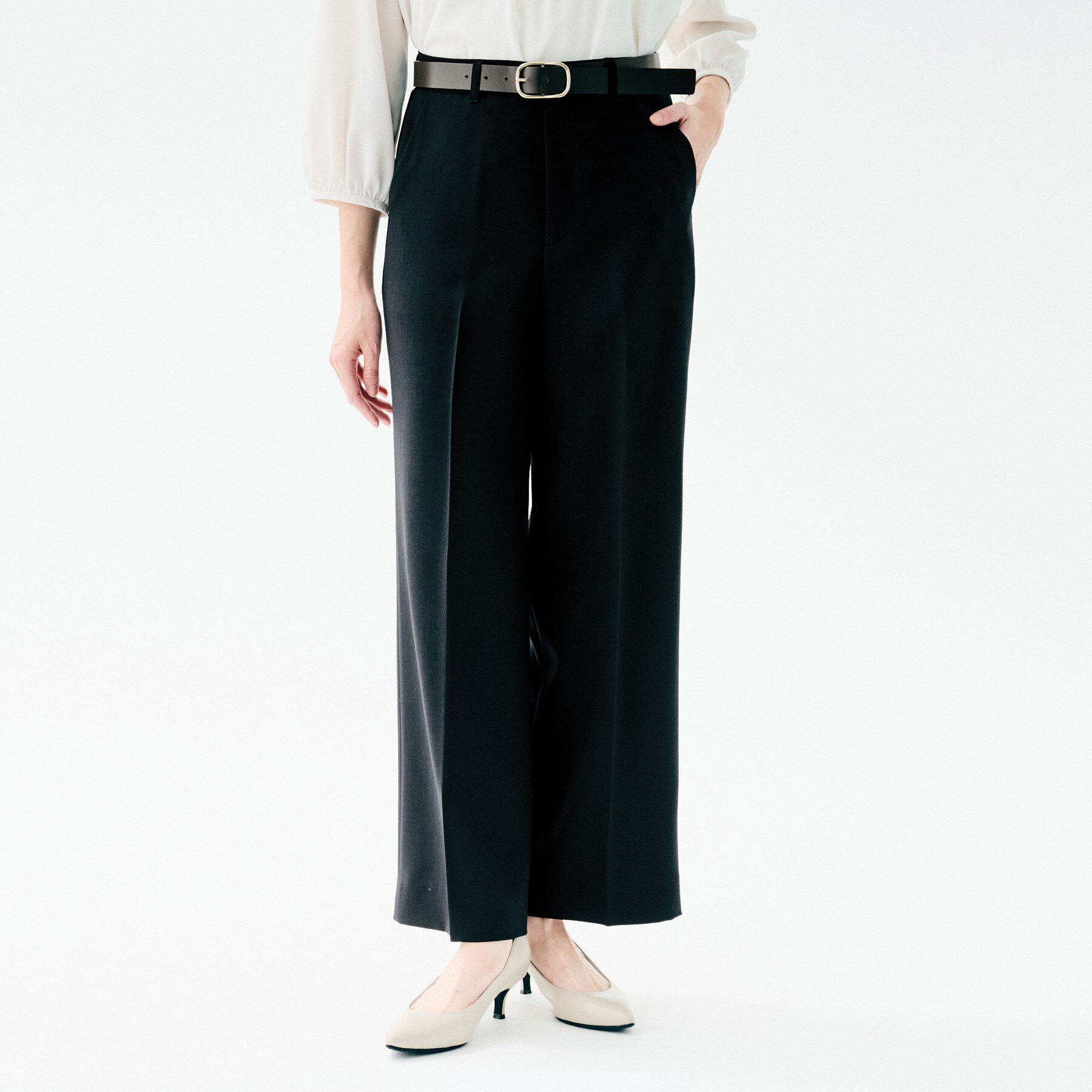 UNTITLED「【イージーケア/接触冷感/UVカット】エアリー ワイドパンツ」|その他|