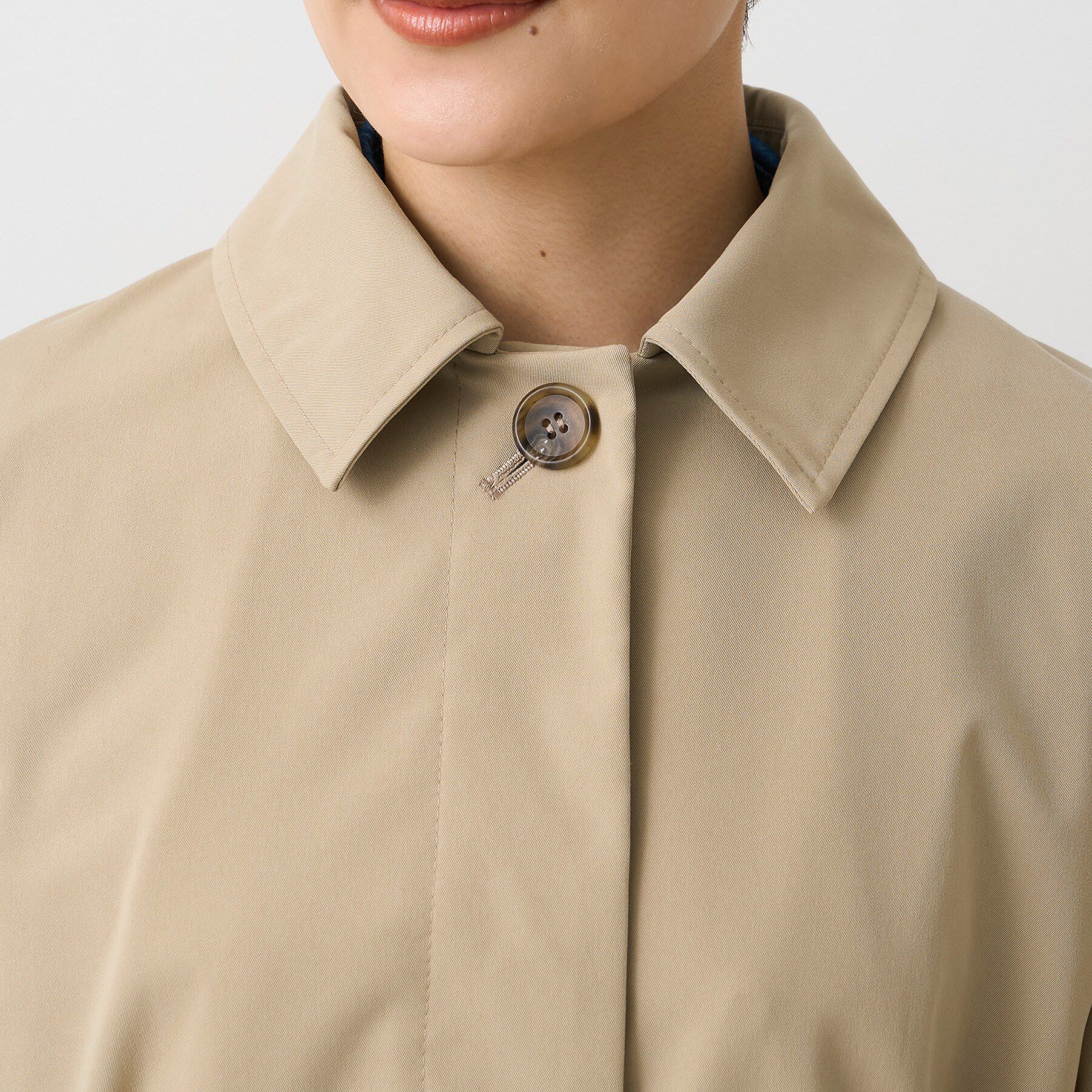 UNTITLED「【はっ水/洗える】タスランステンカラーコート」|ステンカラーコート|