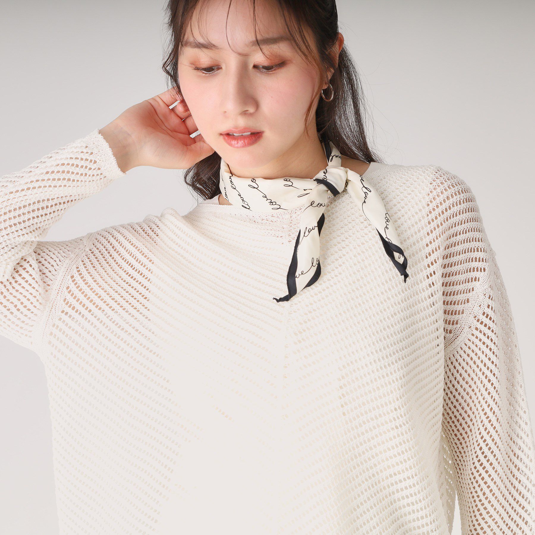 COUP DE CHANCE「【洗える／日本製】和紙混ニットプルオーバー」|ニット・セーター|