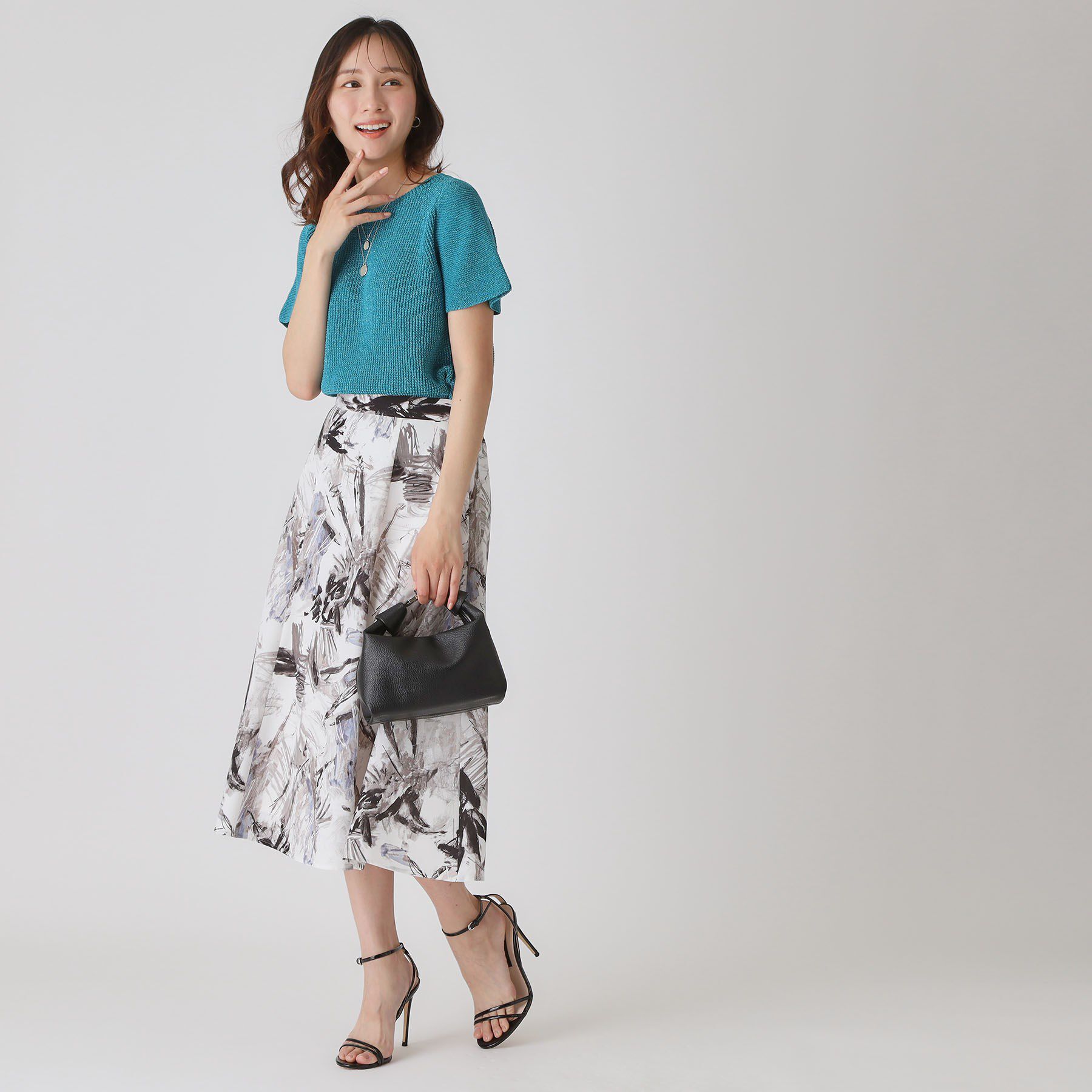 COUP DE CHANCE「【洗える／日本製】ラメ和紙混ニットトップス」|ニット・セーター|