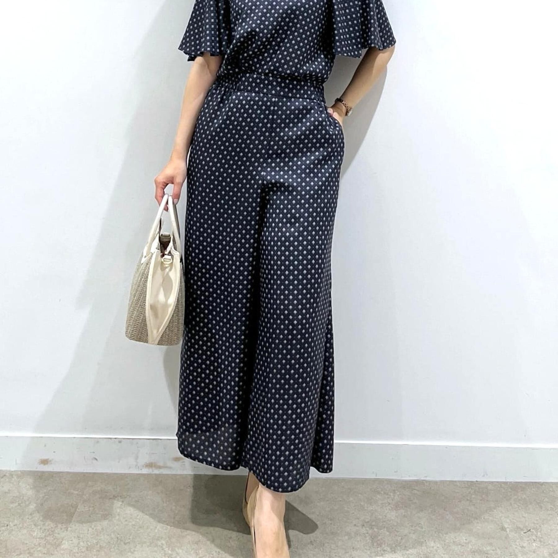 COUP DE CHANCE「【手洗い可／日本製】小紋柄ワイドパンツ」|その他|