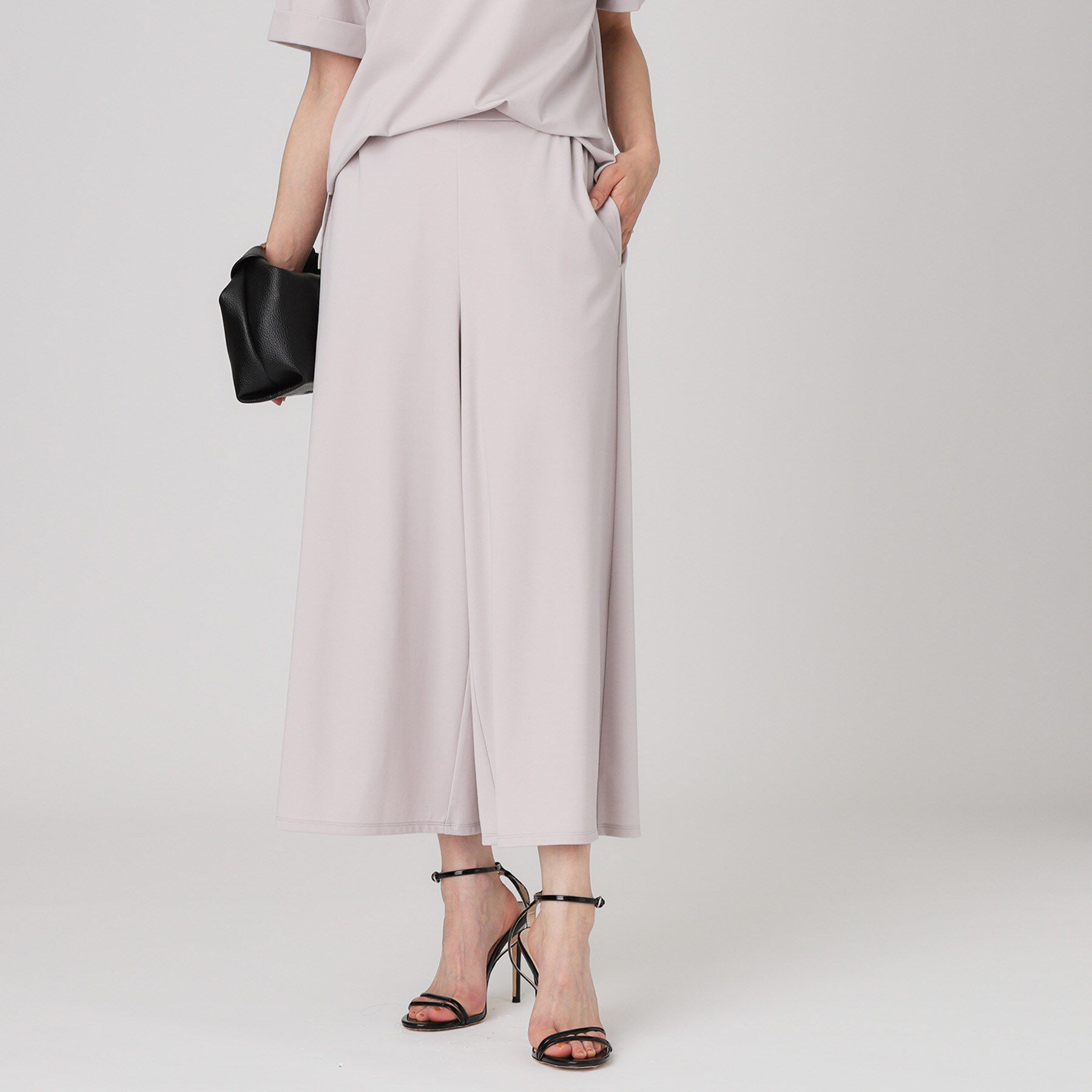 COUP DE CHANCE「【手洗い可／ウエストゴム】ジャージワイドパンツ」|その他|