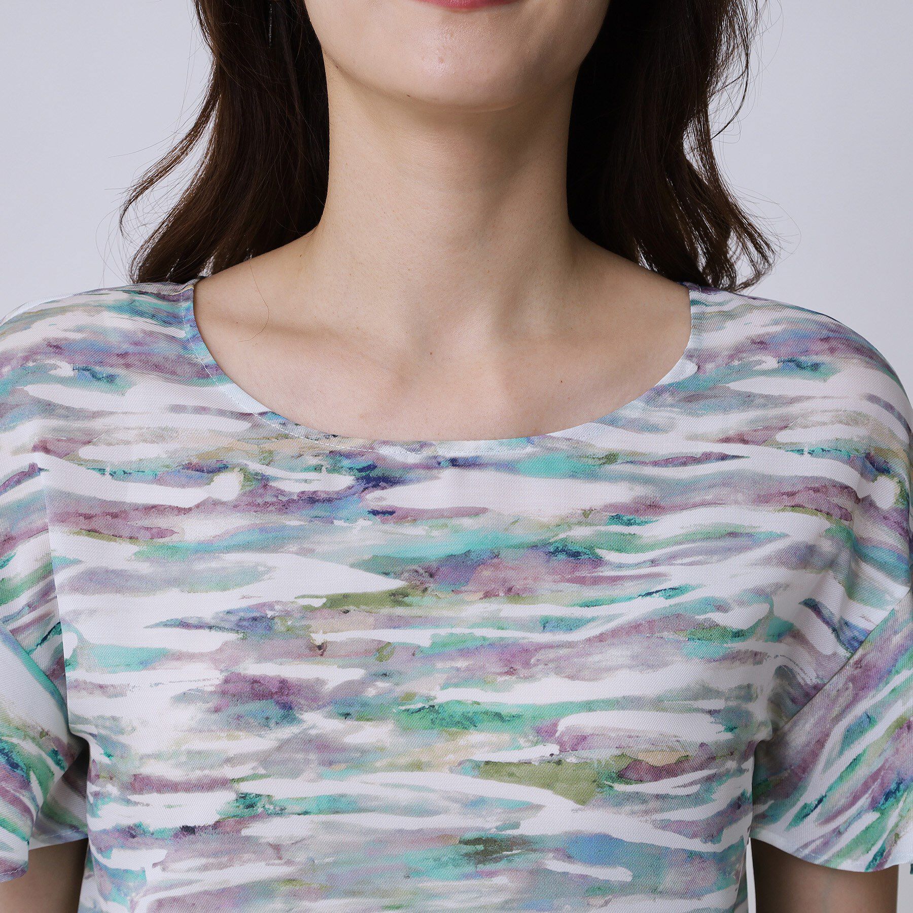 COUP DE CHANCE「【手洗い可／日本製】プリント柄ブラウス」|シャツ・ブラウス|