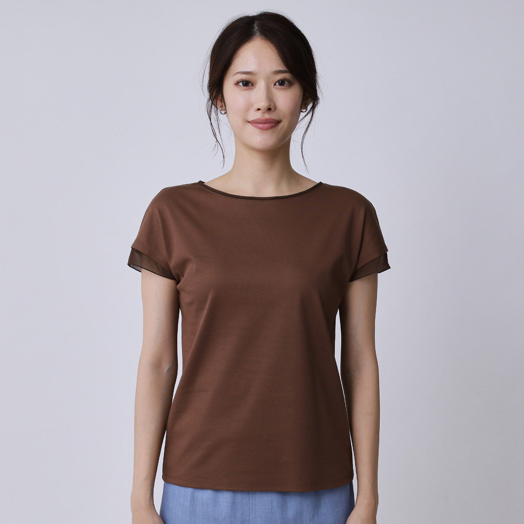 COUP DE CHANCE「【手洗い可／日本製】シンプルジャージカットソー」|Tシャツ・カットソー|