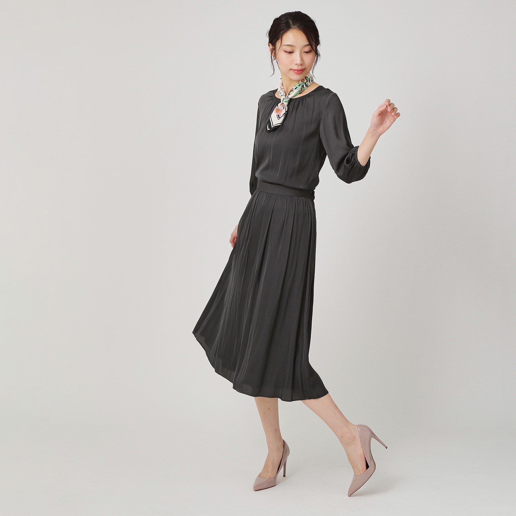 COUP DE CHANCE「【手洗い可／セットアップ可】エアリーなギャザースカート」|スカート|