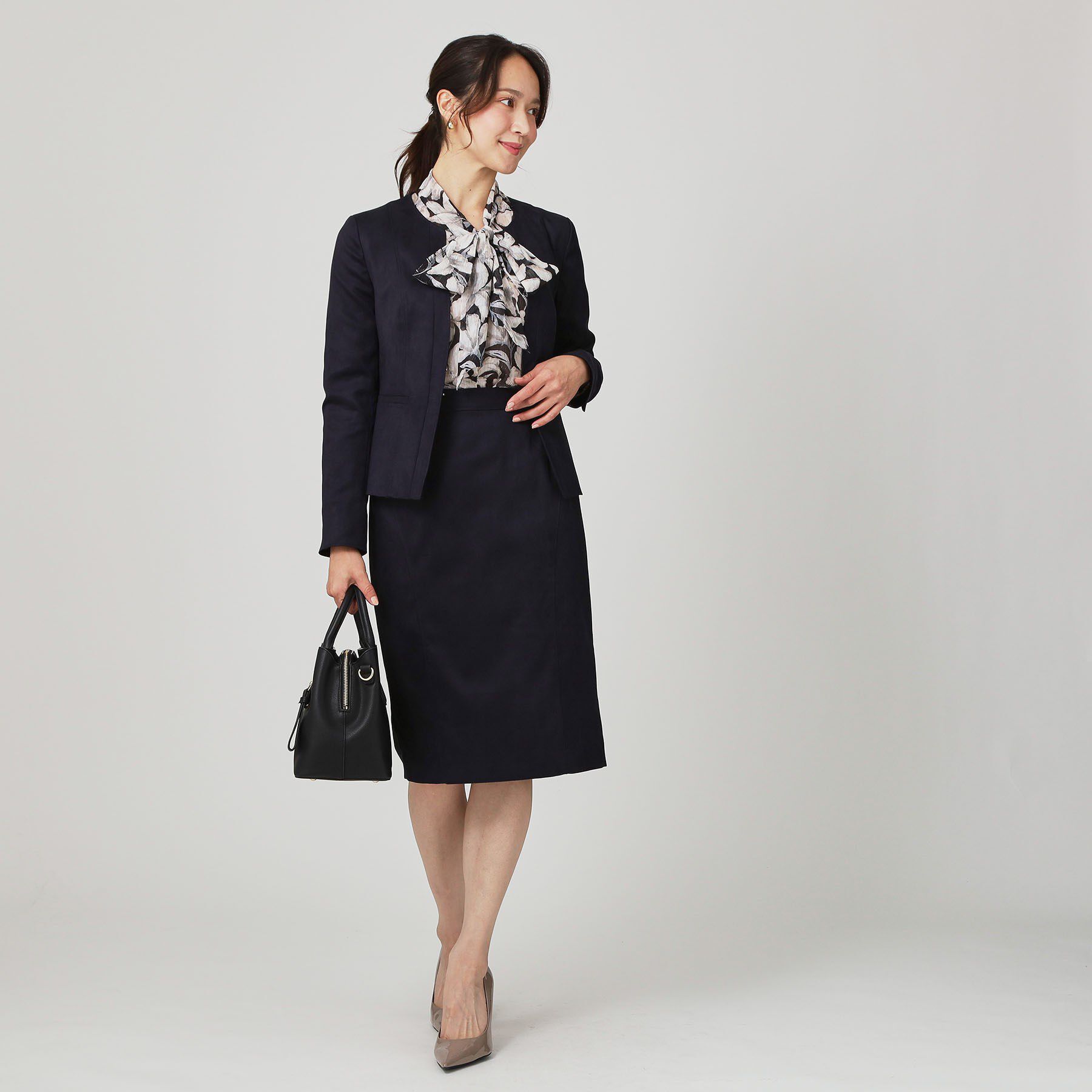 COUP DE CHANCE「【手洗い可／日本製】スェード調ノーカラージャケット」|ノーカラージャケット|