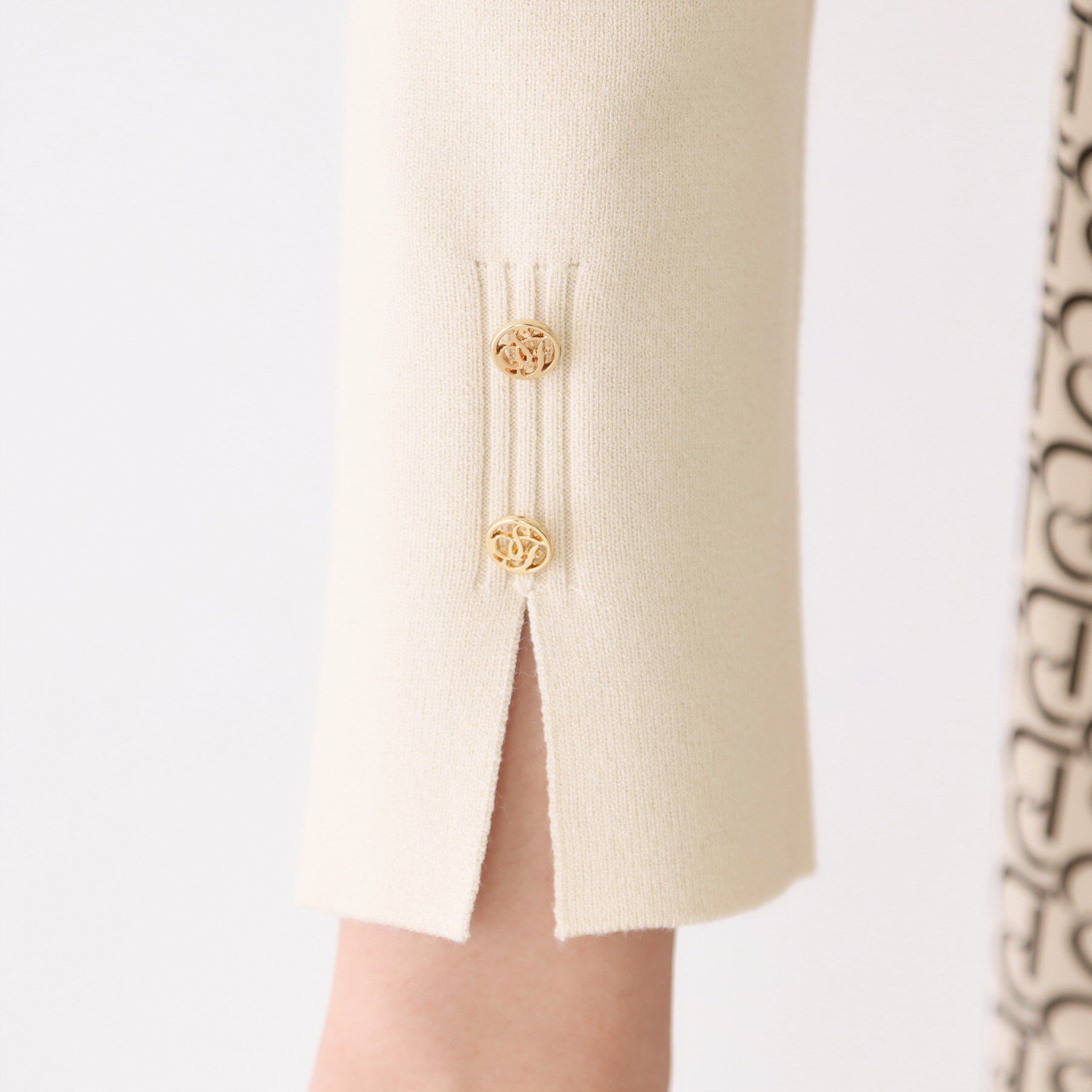 COUP DE CHANCE「【手洗い可】ニット+柄スカートのワンピース」|ワンピース|