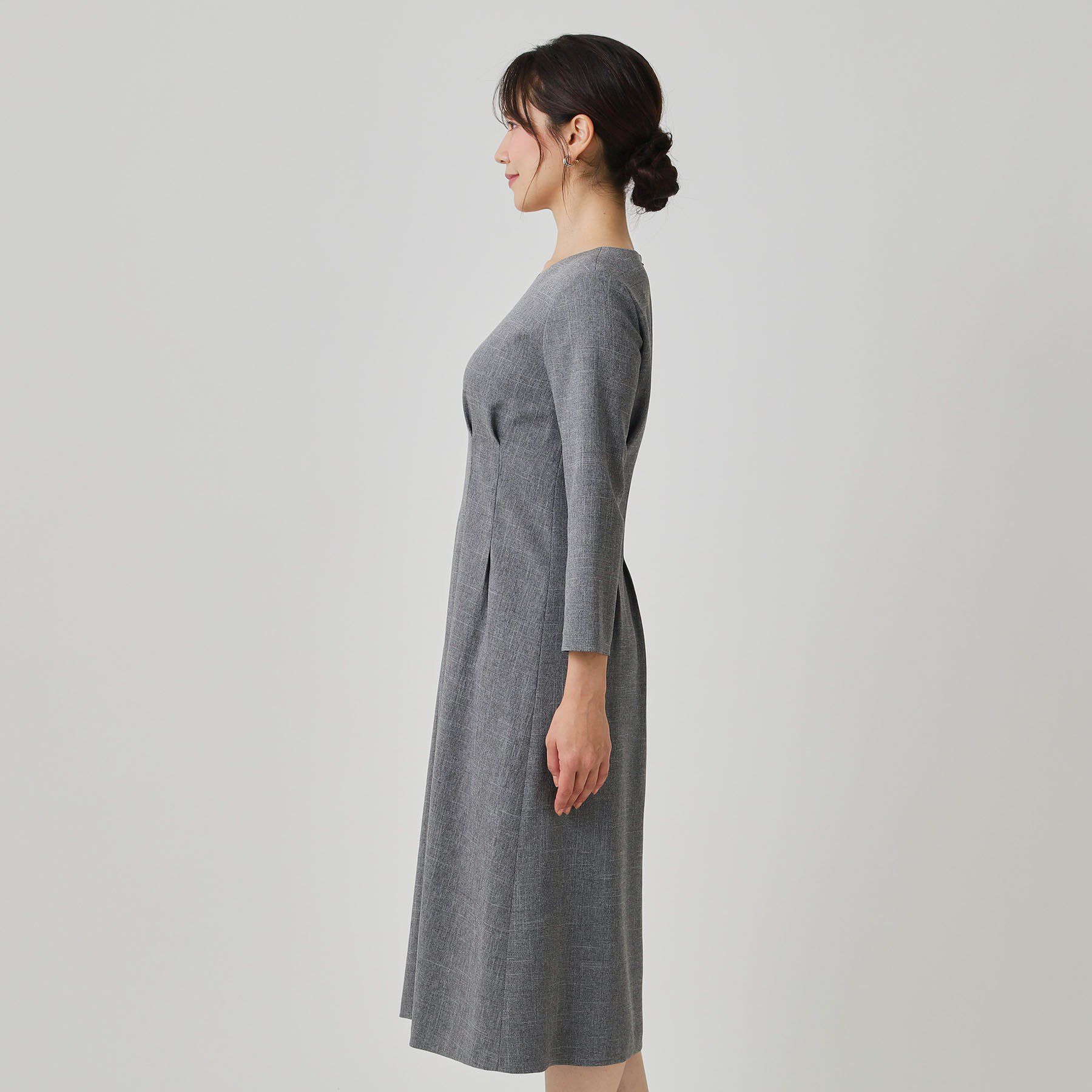 COUP DE CHANCE「【手洗い可／日本製】タックデザインワンピース」|ワンピース|