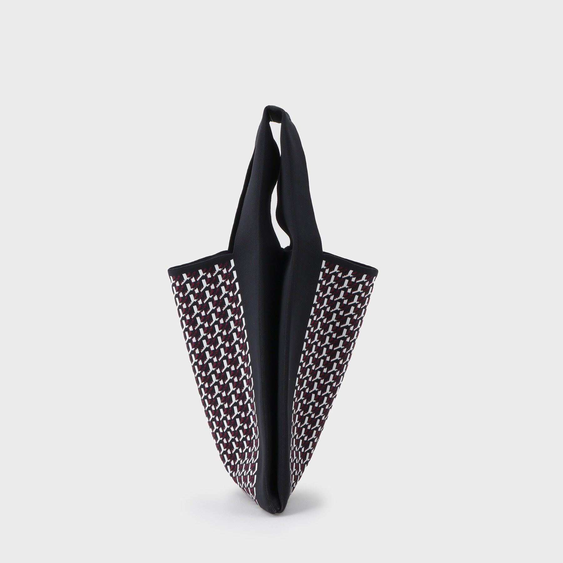 COUP DE CHANCE「幾何柄ジャカードのニットバッグ」|ハンドバッグ|