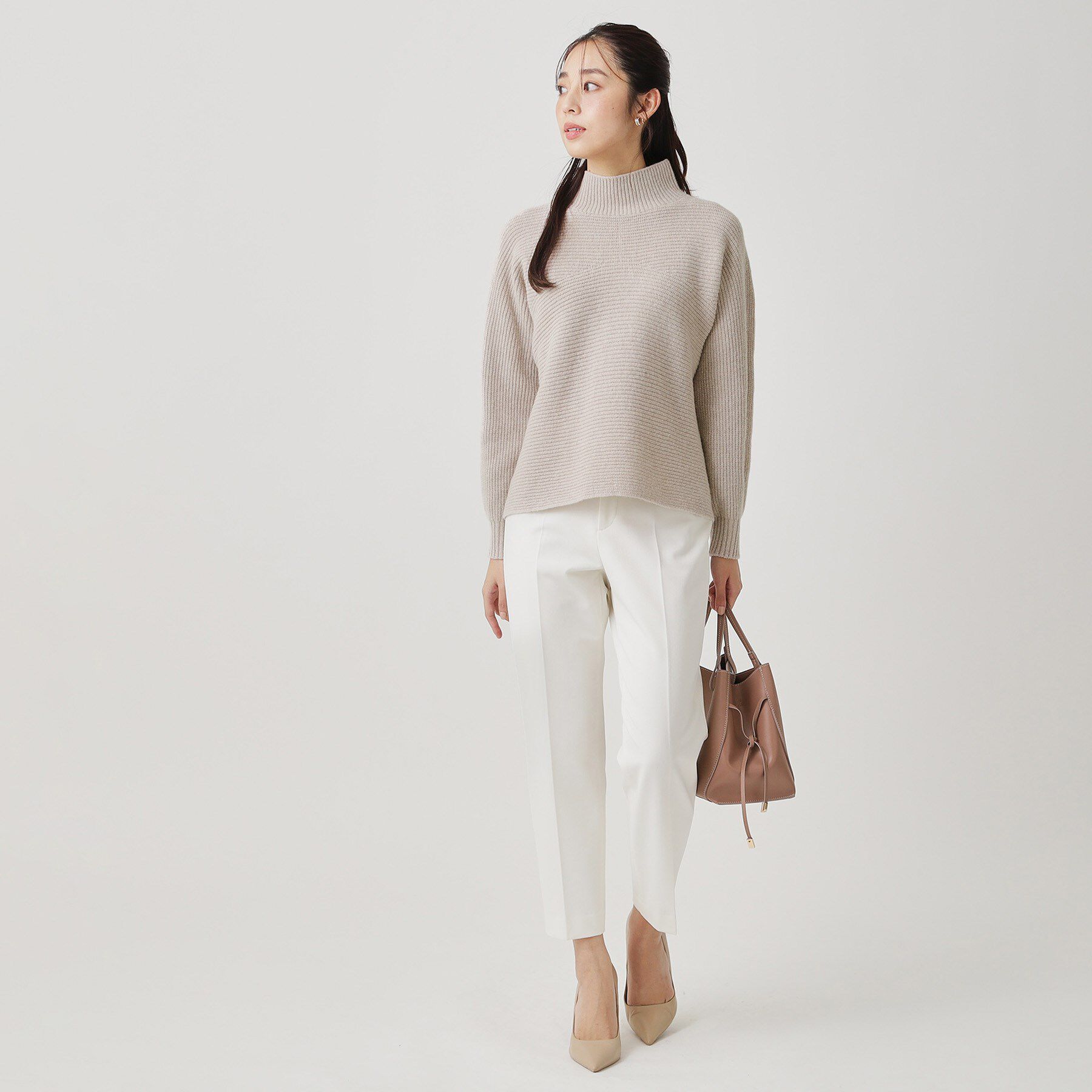 COUP DE CHANCE「【手洗い可／日本製／温かく軽い】ミドルゲージニットトップス」|ニット・セーター|