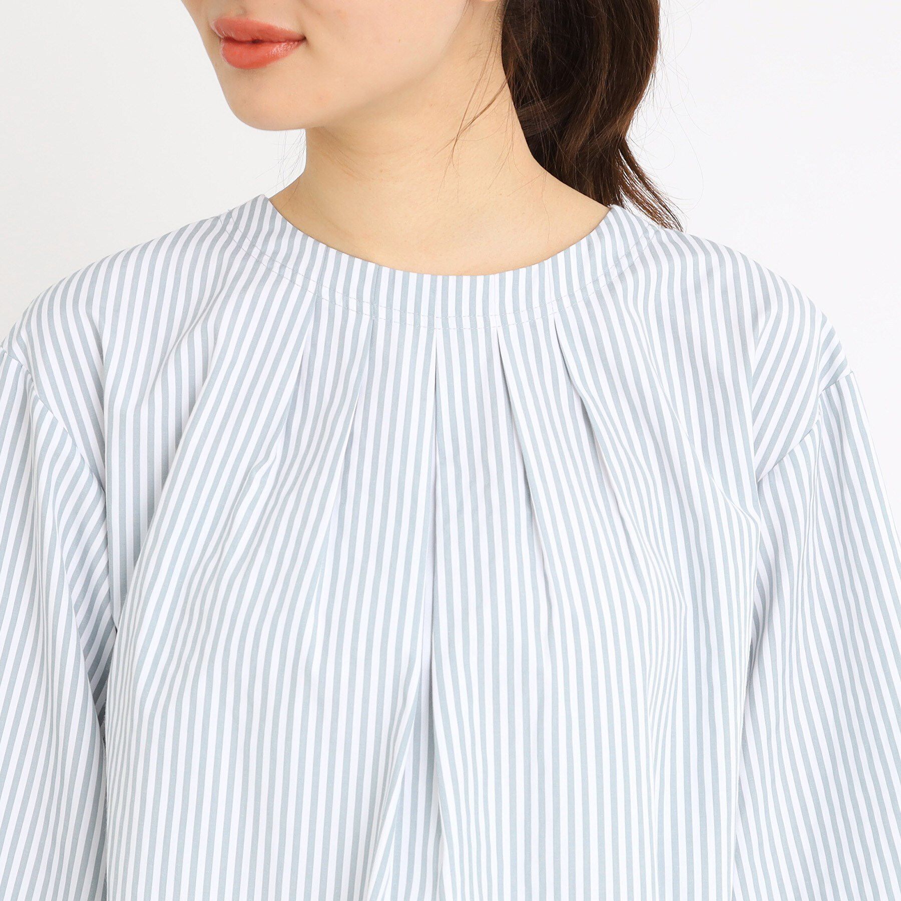 Reflect「【夏SALE／E‐QUALITY／手洗い可】タックディティールブラウス」|シャツ・ブラウス|