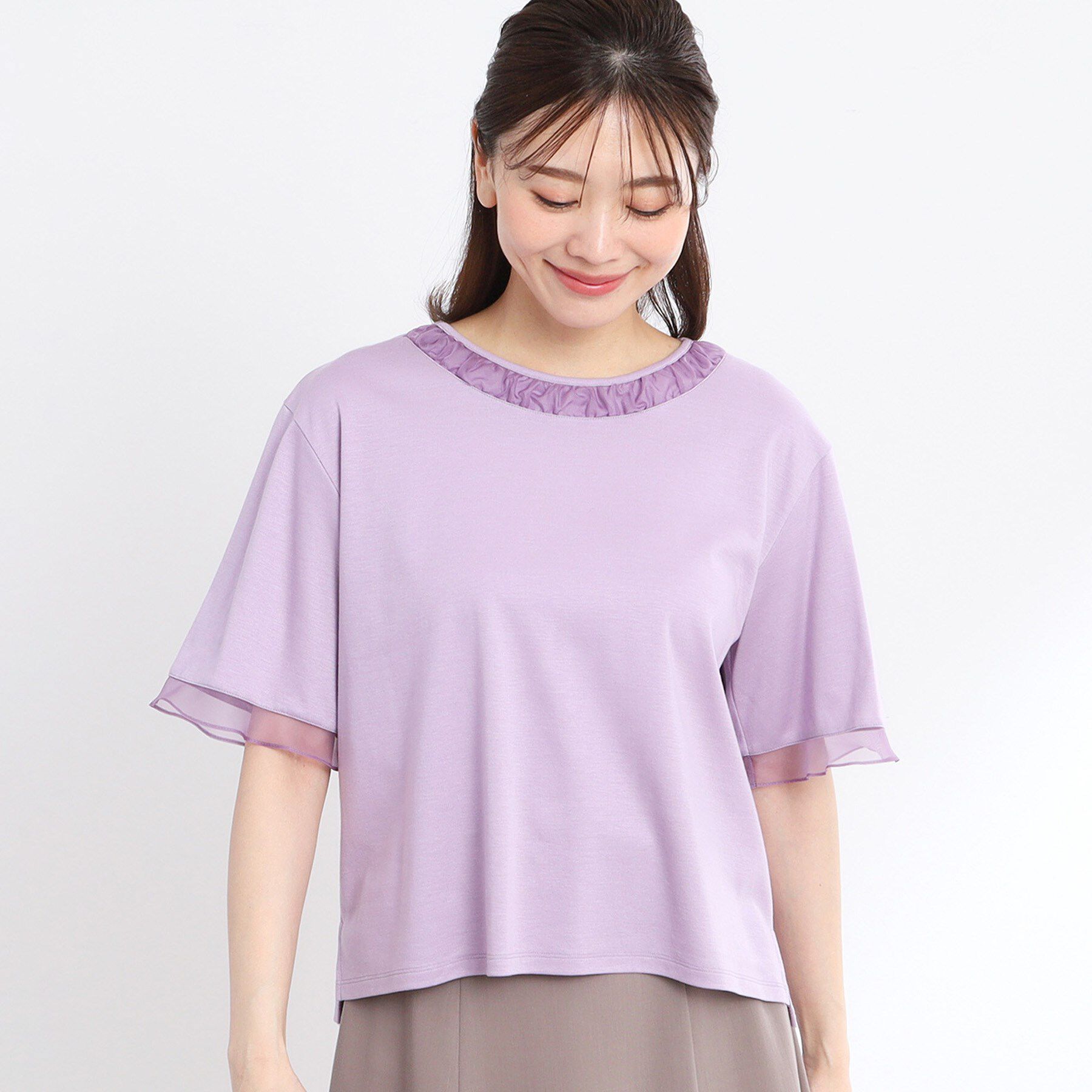 Reflect「【洗える】キレイめジャージプルオーバー」|Tシャツ・カットソー|