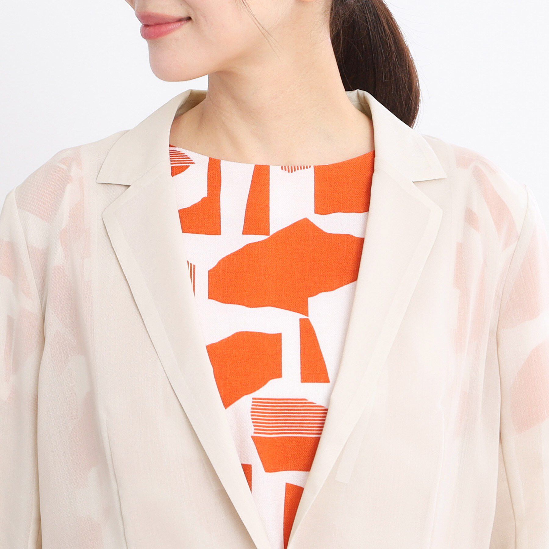 Reflect「【接触冷感／洗える】シアージャケット」|テーラードジャケット|