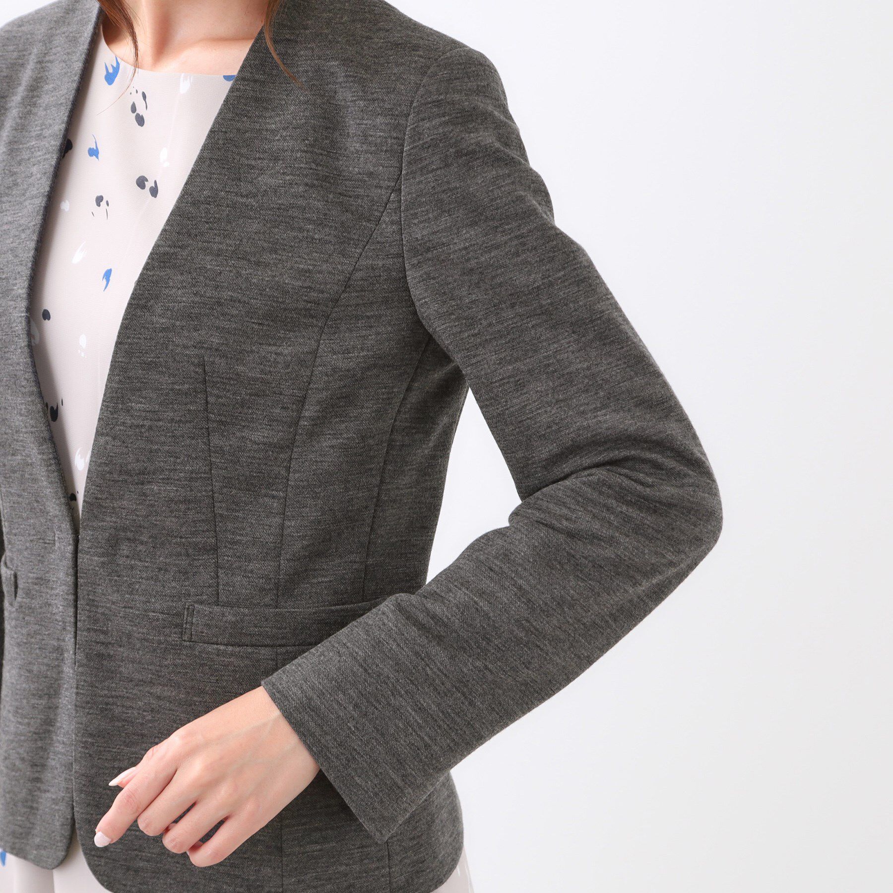 Reflect「【匠シリーズ／すっきり見え／セットアップ可】匠ジャケット／ノーカラー」|ノーカラージャケット|