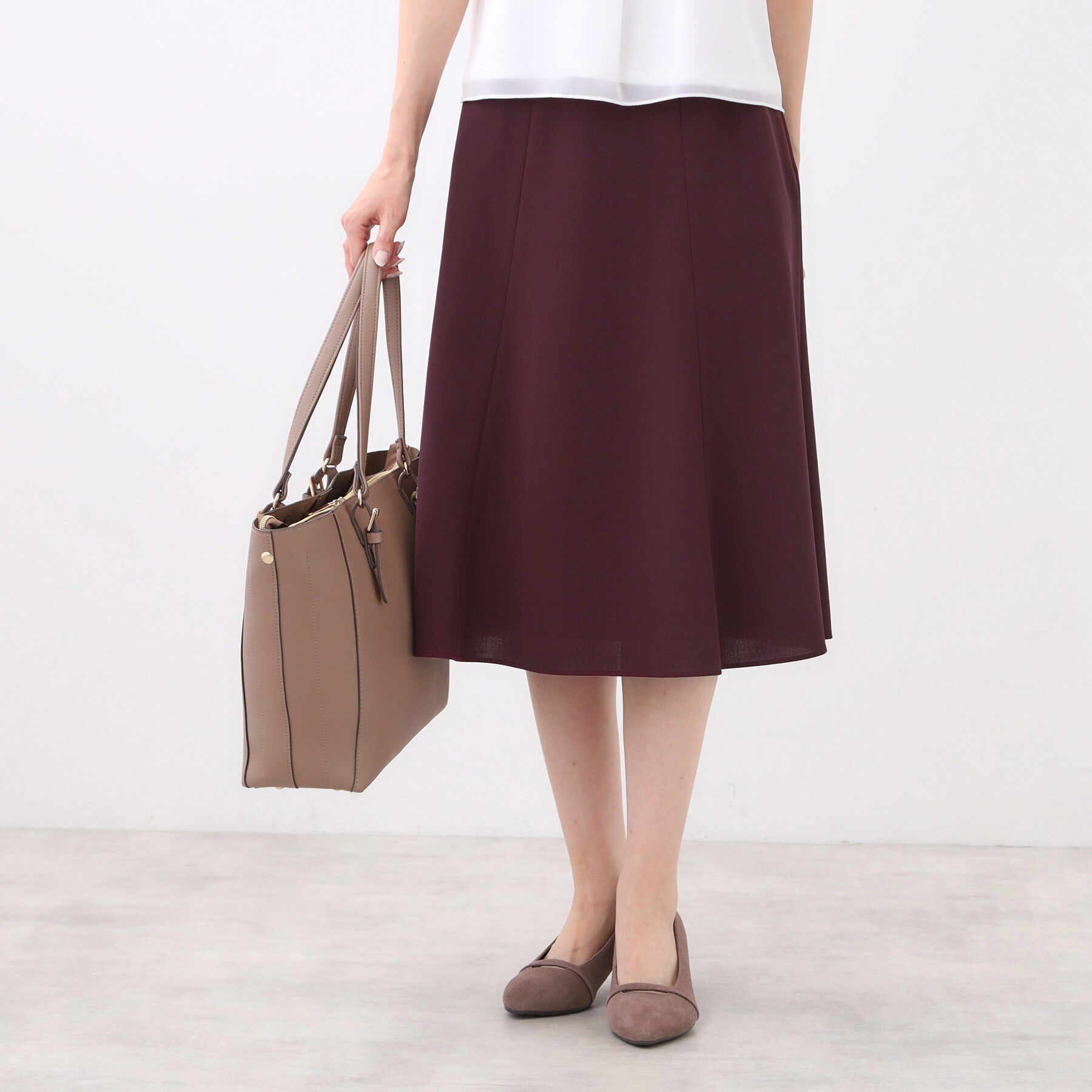 Reflect「【美シルエット】ソフトマーメイドスカート」|スカート|