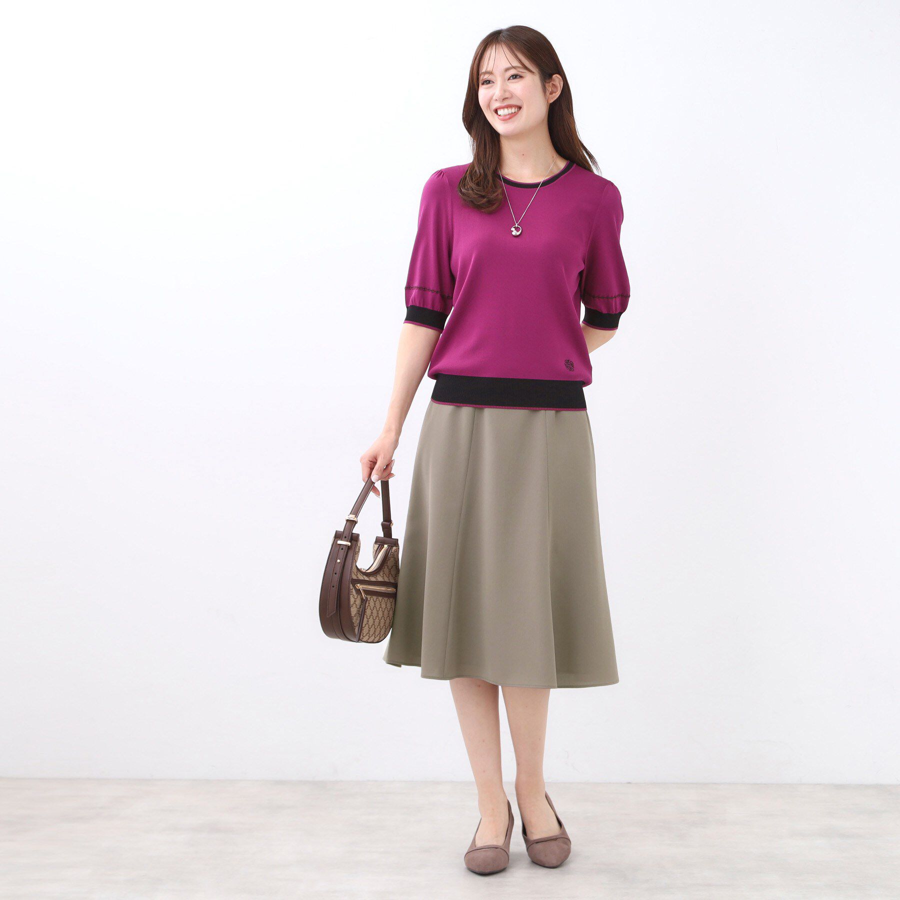 Reflect「【美シルエット】ソフトマーメイドスカート」|スカート|