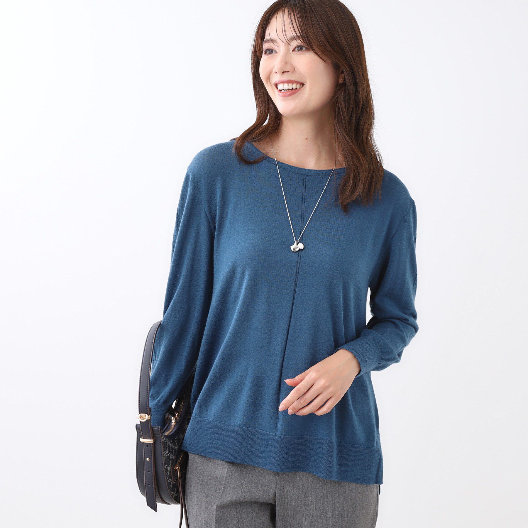 Reflect「【ちくちくしない／アンサンブル可／通勤におすすめ◎】オフボディニット」|ニット・セーター|