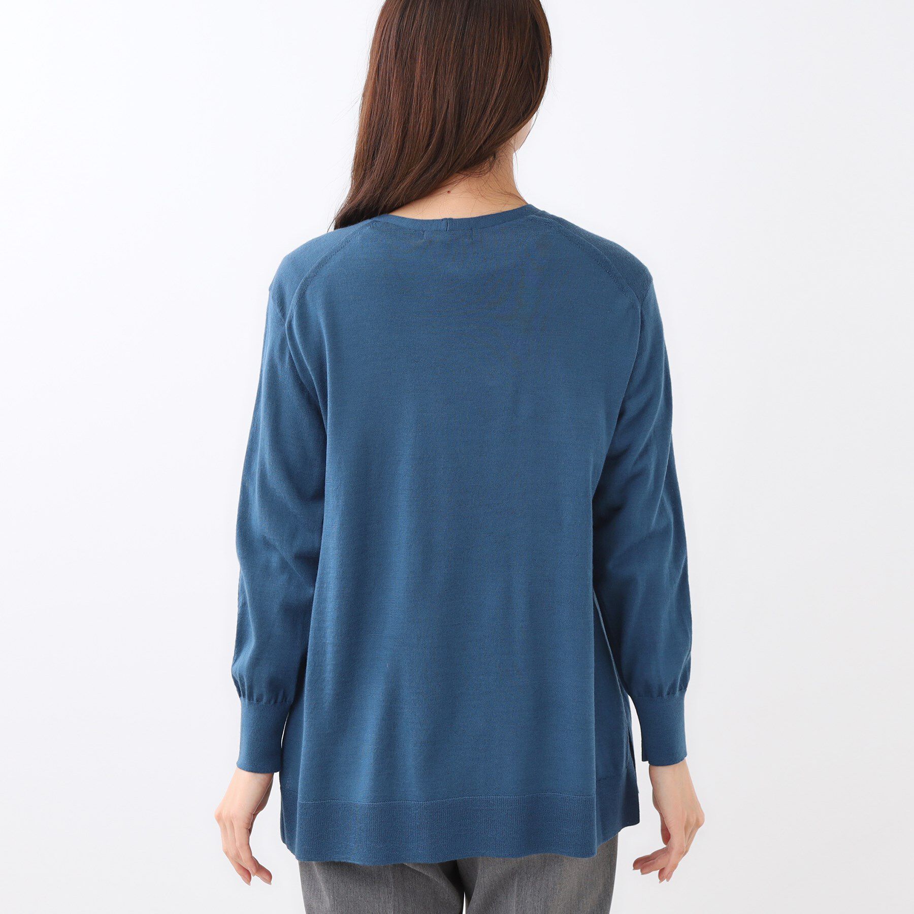 Reflect「【ちくちくしない／アンサンブル可／通勤におすすめ◎】オフボディ着流しカーディガン」|カーディガン|