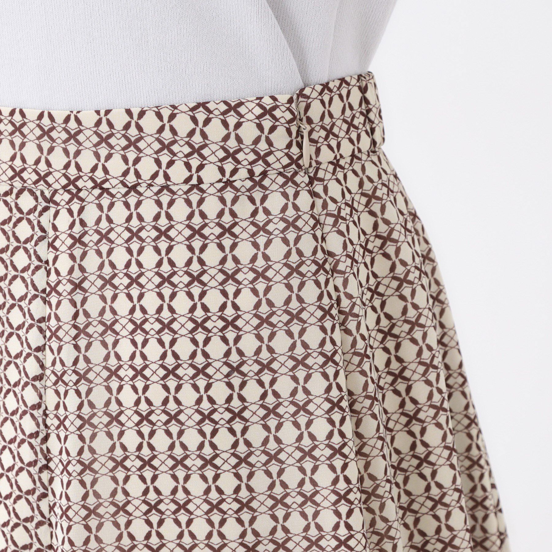 Reflect「【きちんと見え／セットアップ可／通勤におすすめ◎】フレアプリントスカート」|スカート|