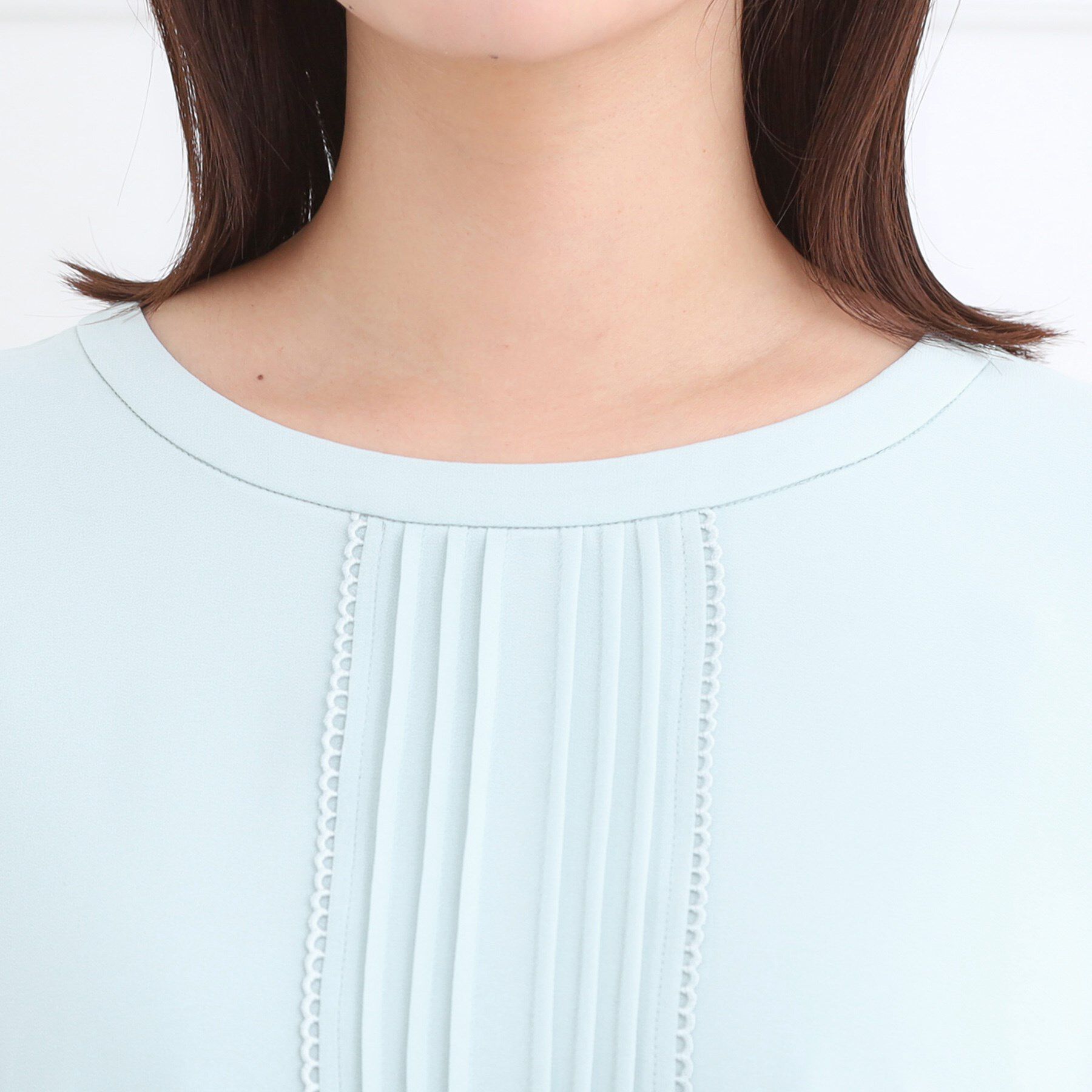 Reflect「【フォーマル／入卒／お仕事に◎】ピンタック&times;スカラレースブラウス」|シャツ・ブラウス|