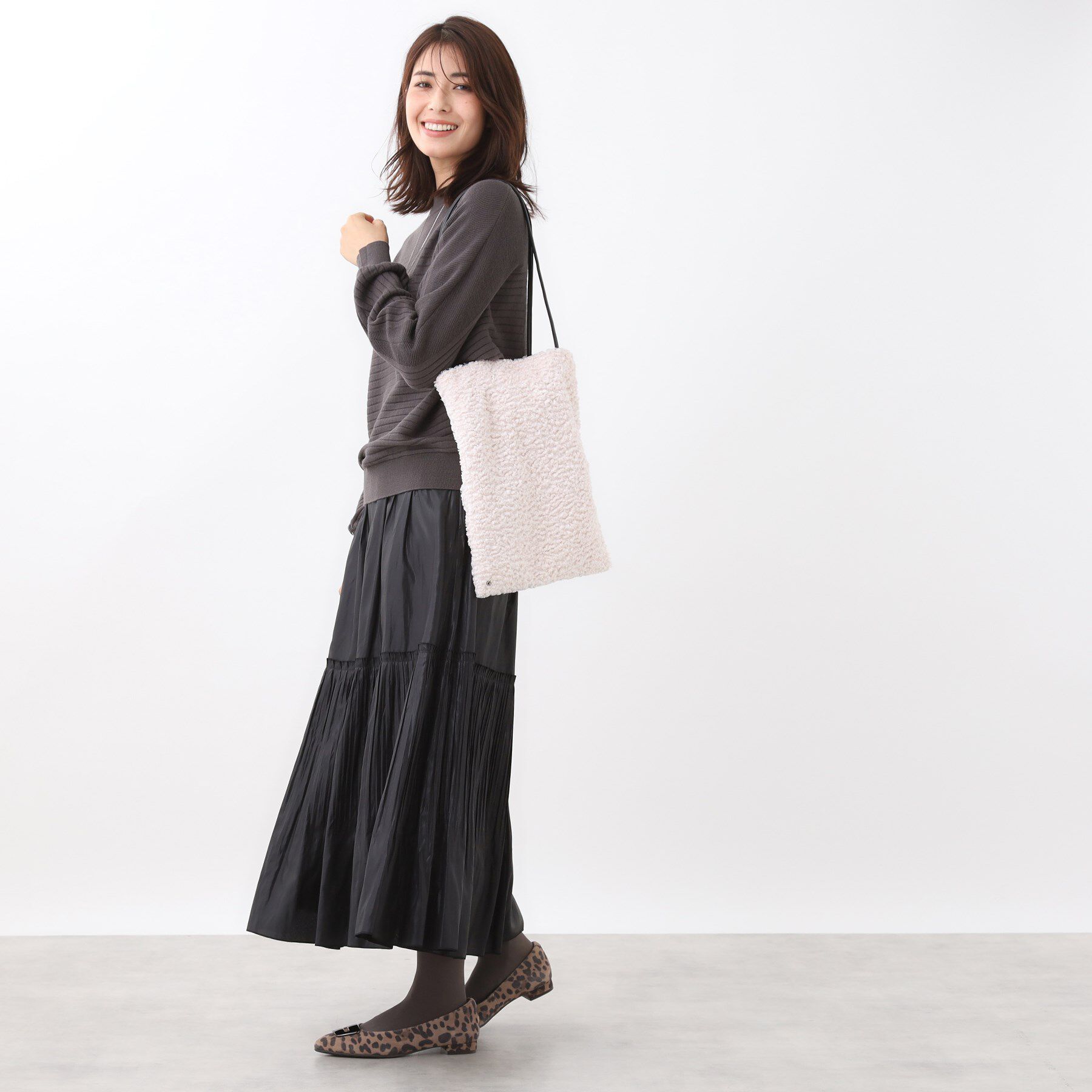 Reflect「【コーディネートのアクセントに◎】もこもこボアトートバッグ」|トートバッグ|