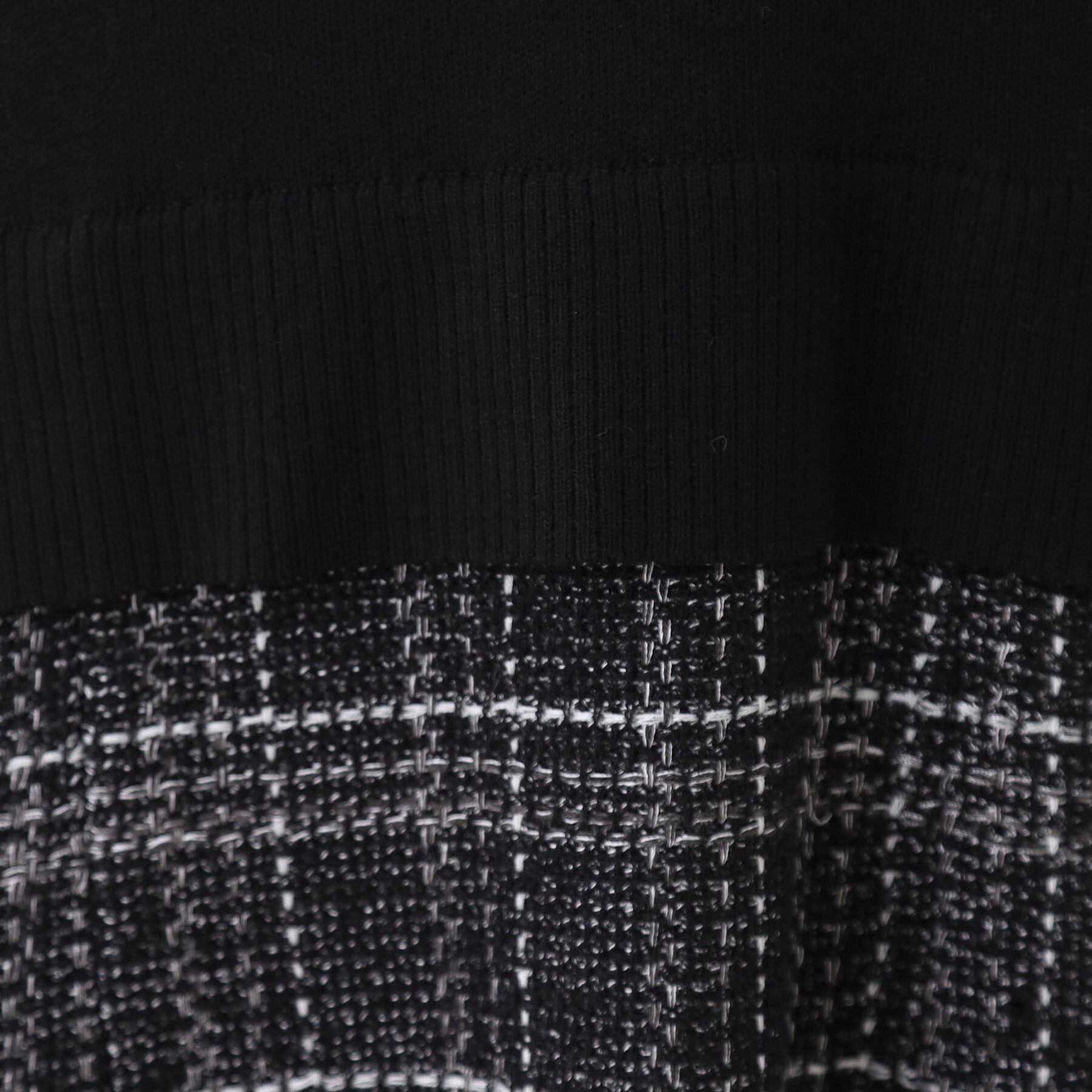 Reflect「【コートインでもすっきり◎】チェック柄ニットドッキングワンピース」|ワンピース|