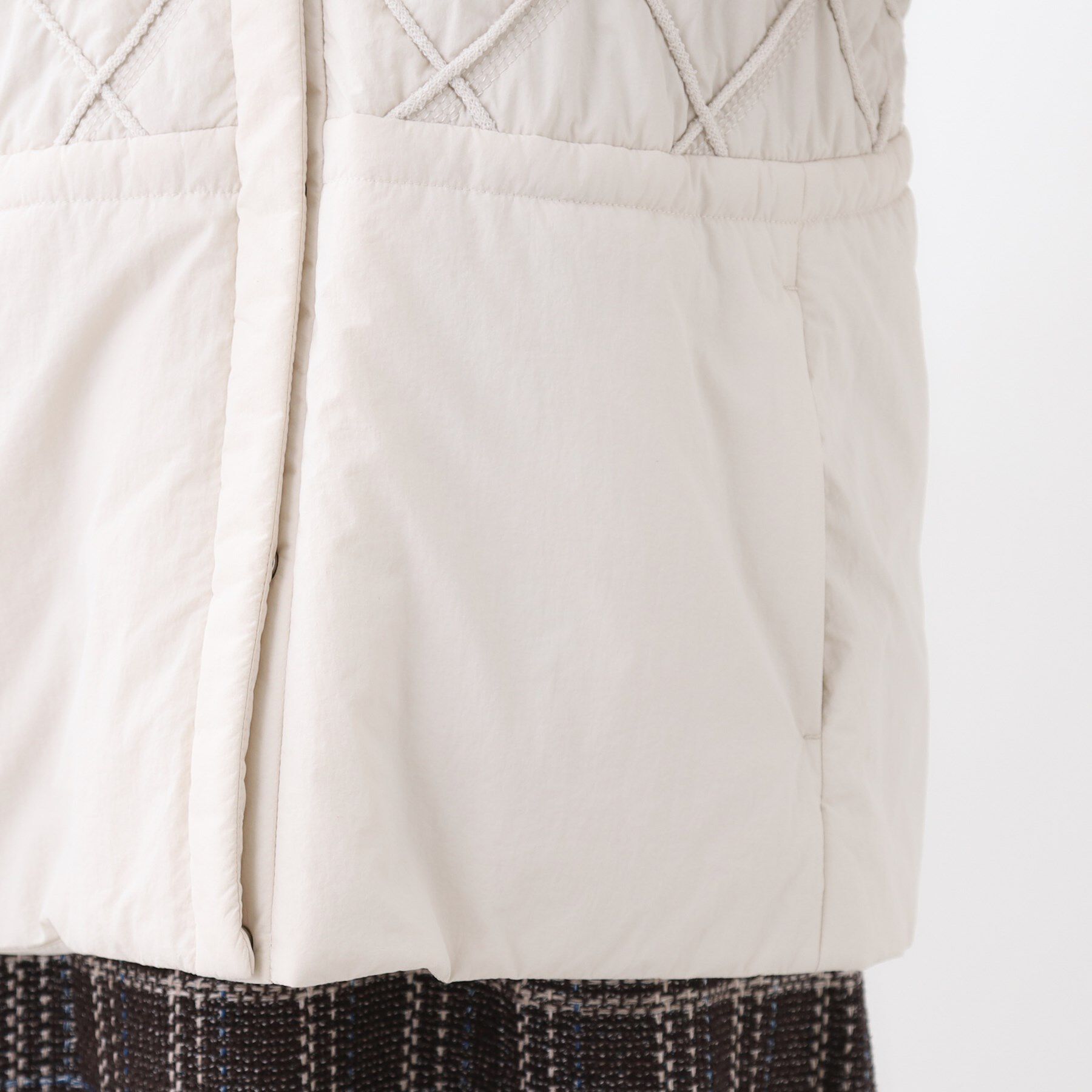 Reflect「【気軽な羽織に◎】中綿キルティングショートコート」|ダウン|