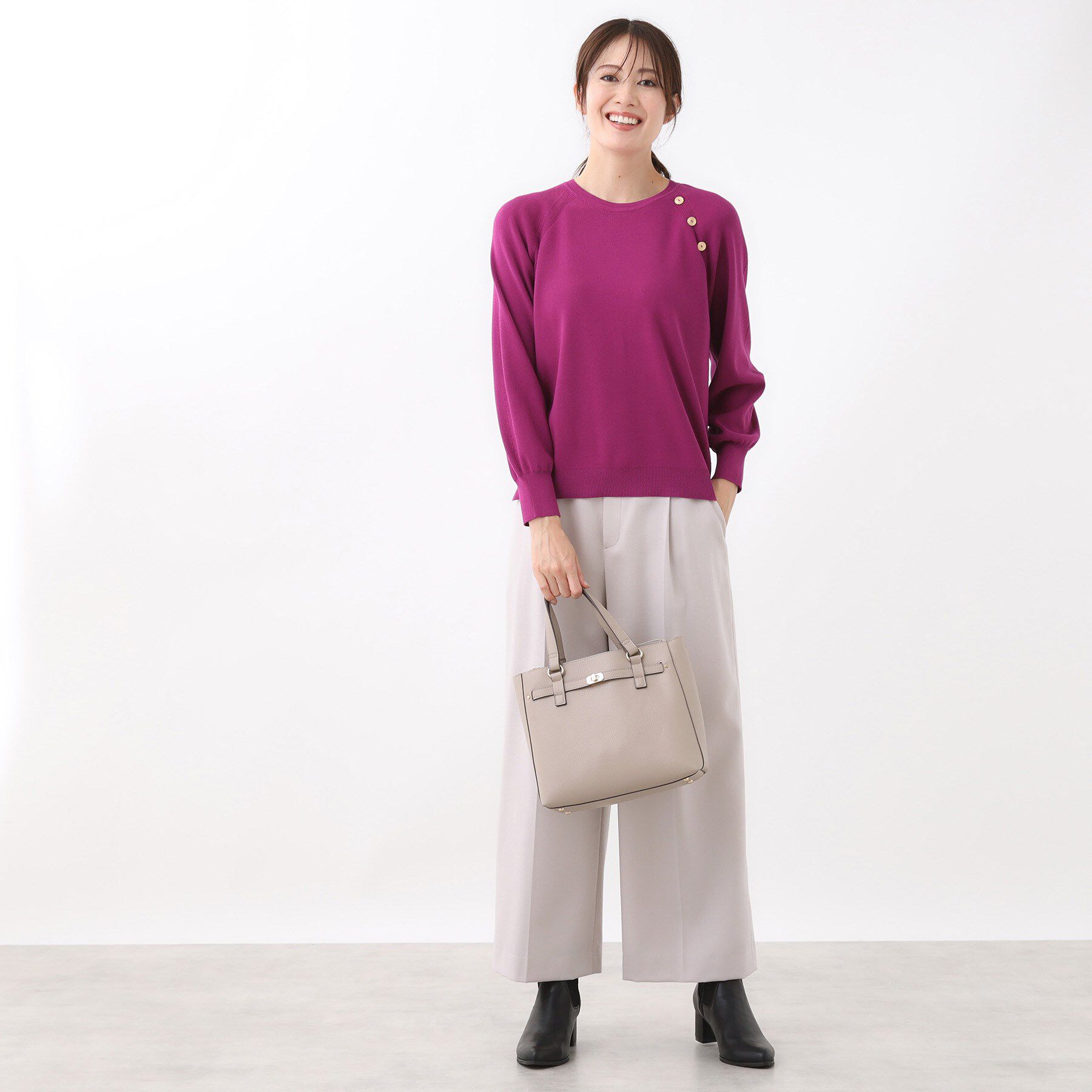 Reflect「【ゆったり着られる◎】ラグランスリーブニット」|ニット・セーター|